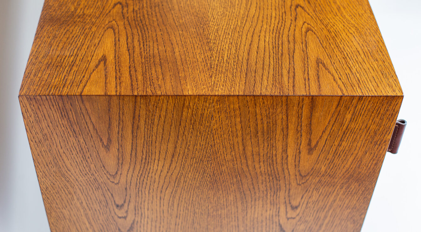 Mid-century-inspired Oak Sideboard - Side View