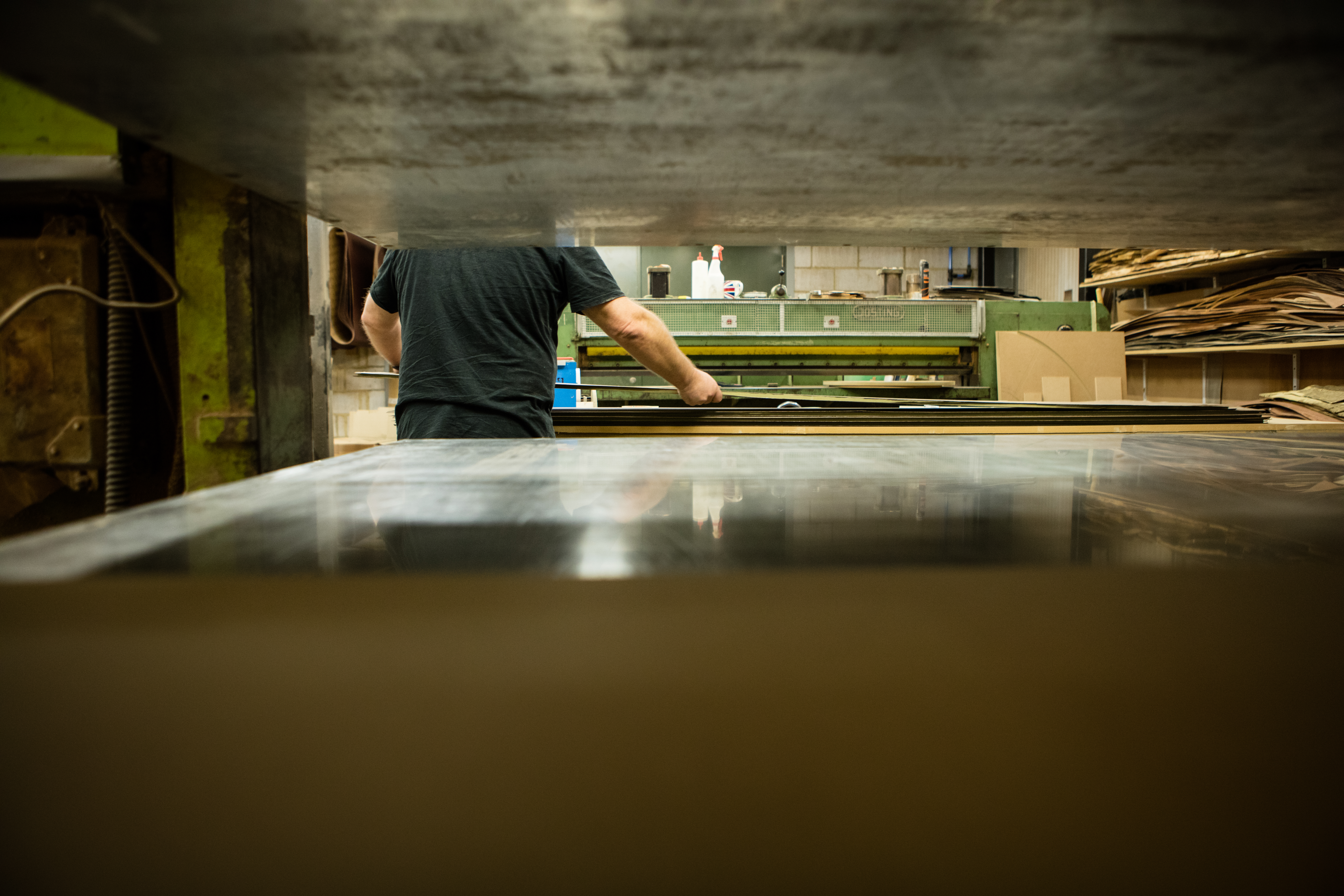 Craftsman at work in the workshop